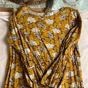 Yellow Shift Dress
